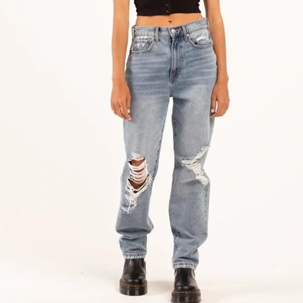RSQ Light Blue Distressed Boyfriend Jeans